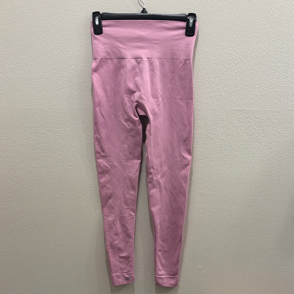 SET active sculptflex seamless leggings Charm pink Size Small high waist ribbed